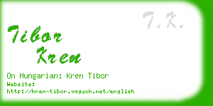tibor kren business card